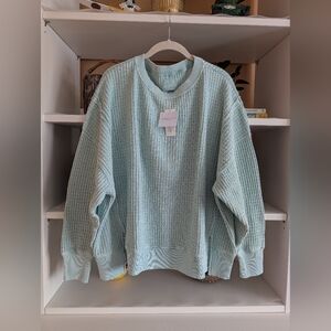 American Eagle AE Big Hug Waffle Sweatshirt